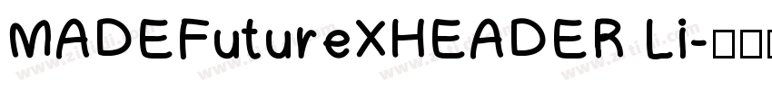 MADEFutureXHEADER Li字体转换